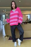 Big Softie Block Stripe Cobain Knit Bubblegum